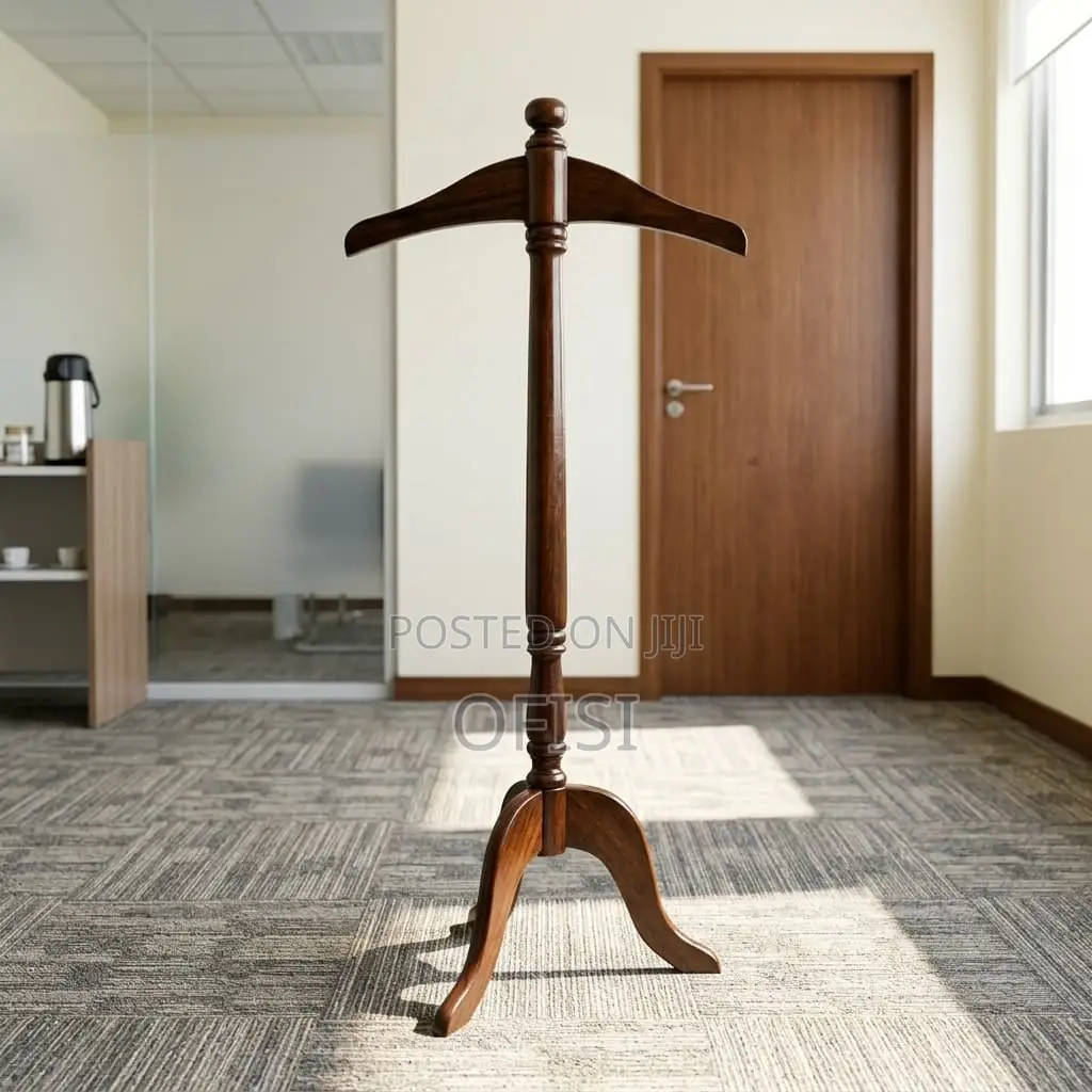 Coat Hanger; Office Mahogany Coat Hanger Stand