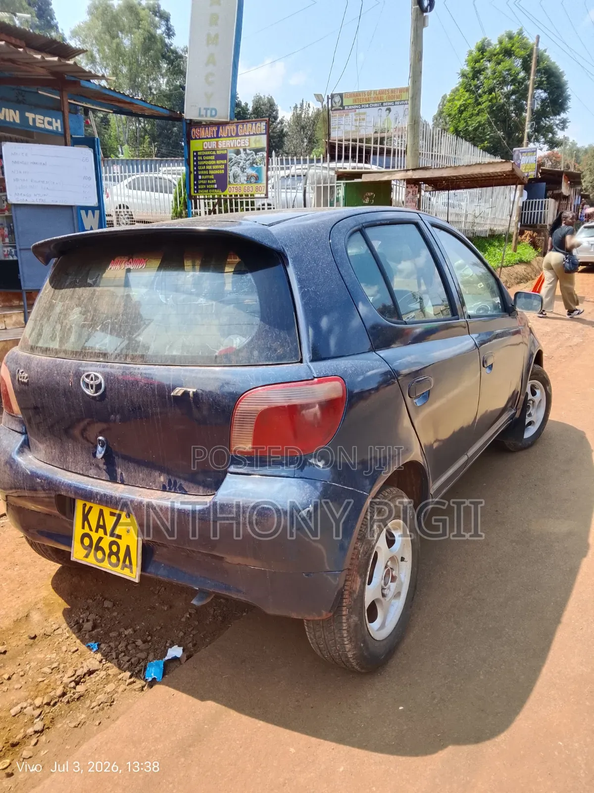 Toyota Vitz 1.0 FWD 5dr 2000 Blue