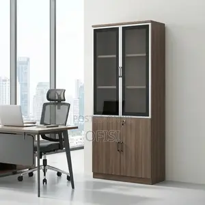 Office Cabinet; 2-Door Advanced Wooden Office Filling Cabinet
