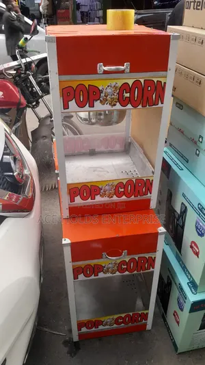 Juakali Commercial Popcorn Machine - Electric With Glass Display