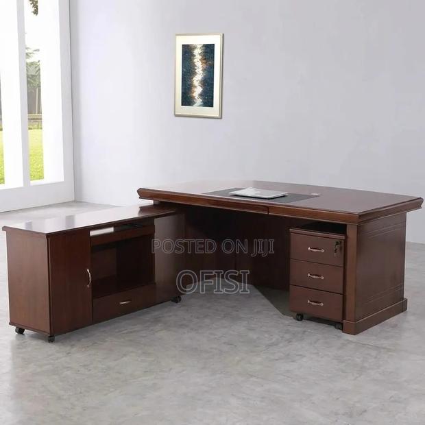 Office Desk; 1.8M Mahogany Executive Office Table - thumbnail 2