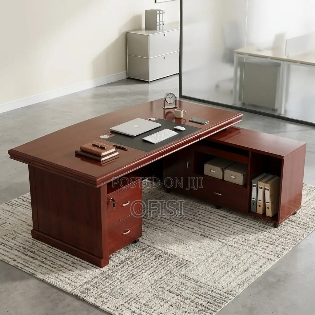 Office Desk; 1.8M Mahogany Executive Office Table