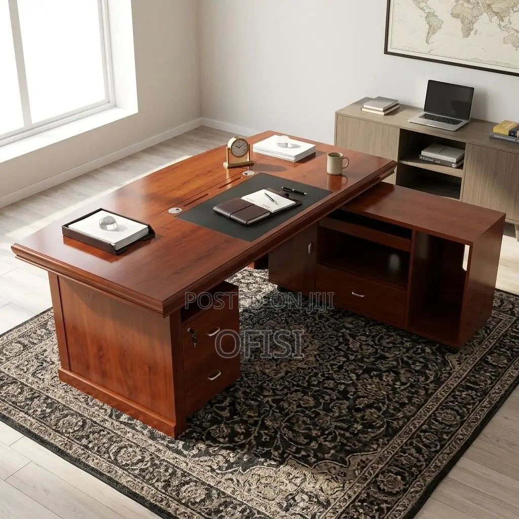 Office Desk; 1.8M Mahogany Executive Office Table