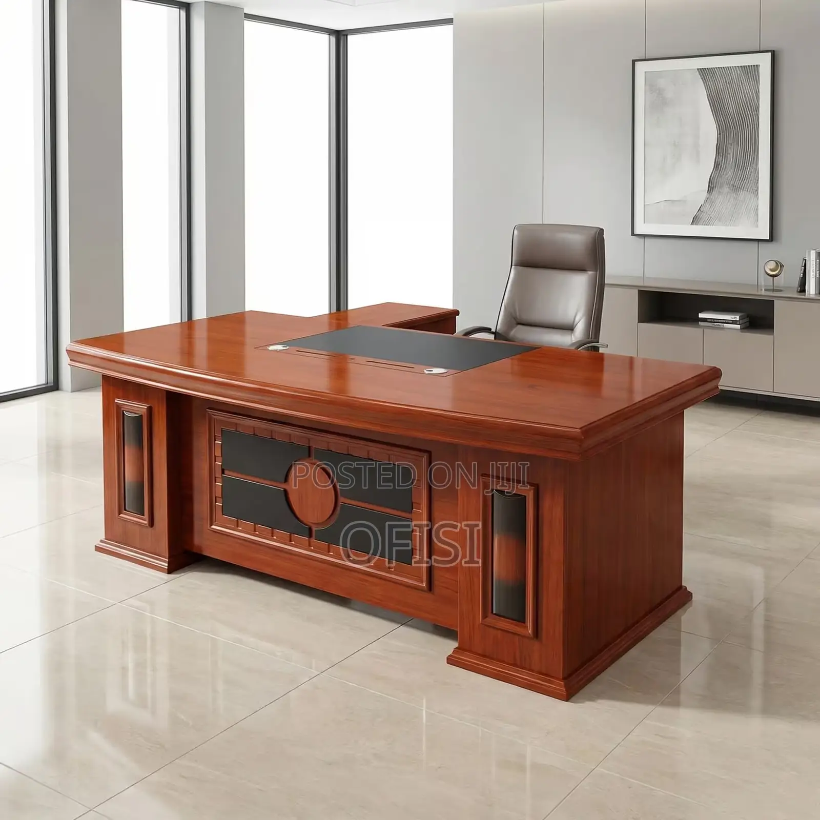 Office Desk; 1.8M Mahogany Executive Office Table
