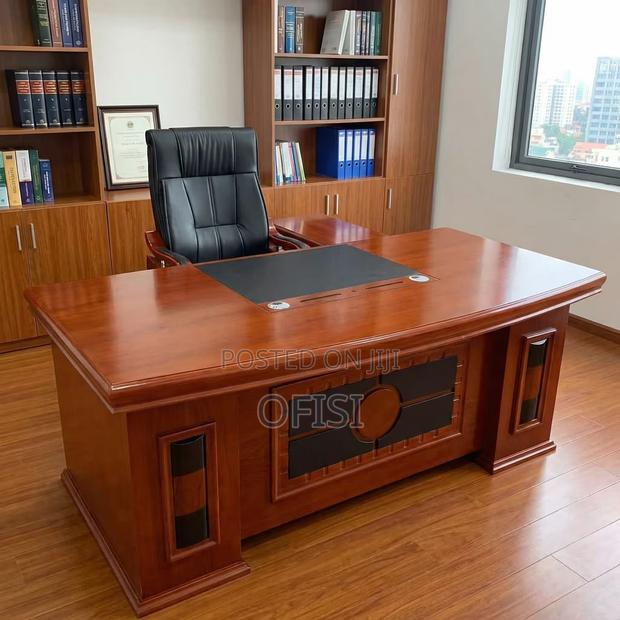 Office Desk; 1.8M Mahogany Executive Office Table - thumbnail 7