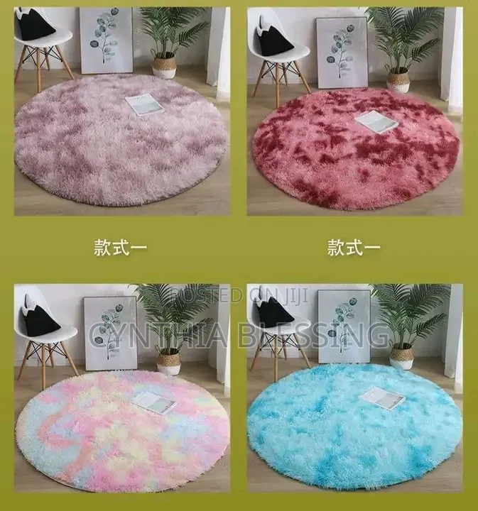 Fur Round Mat