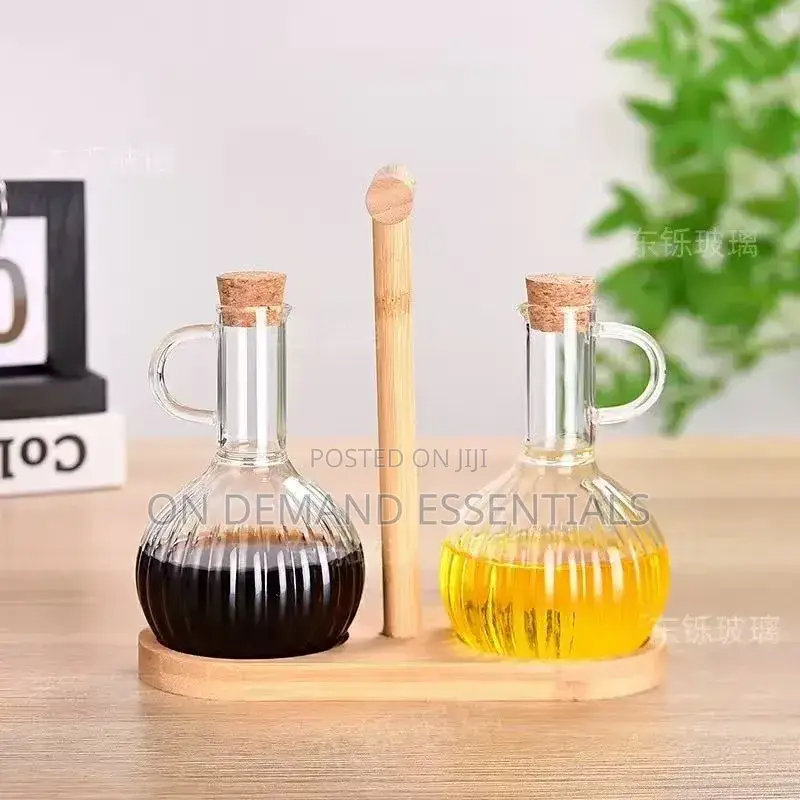Glass Oil Pot Set Heat-Resistant High Borosilicate Glass