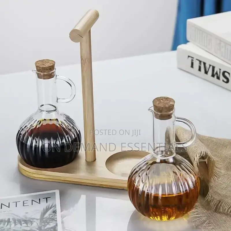 Glass Oil Pot Set Heat-Resistant High Borosilicate Glass