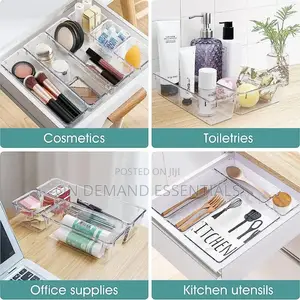 25pcs Set Drawer Organizers Non Slip Stackable Design