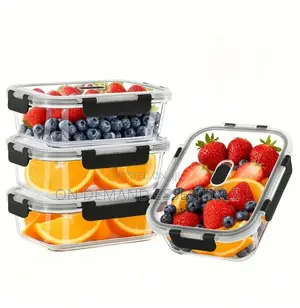 1pc Large-Capacity Glass Food Storage Container