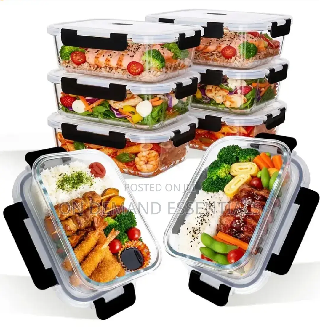 1pc Large-Capacity Glass Food Storage Container