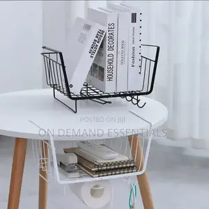 4 in 1 Metallic Under Shelf Rack With Hooks