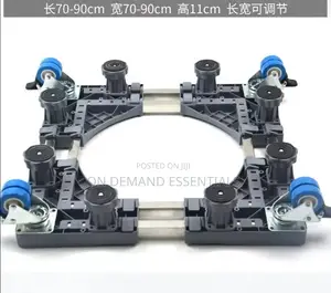 Heavy-Duty Double Tube Fridge/Washing Machine Stand