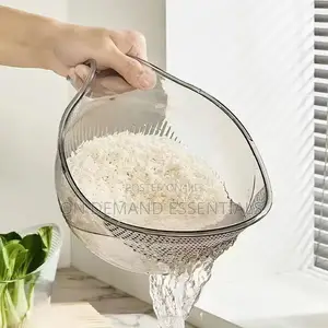 Acrylic Rice Washing Bowl/ Colander/Rice Drainer