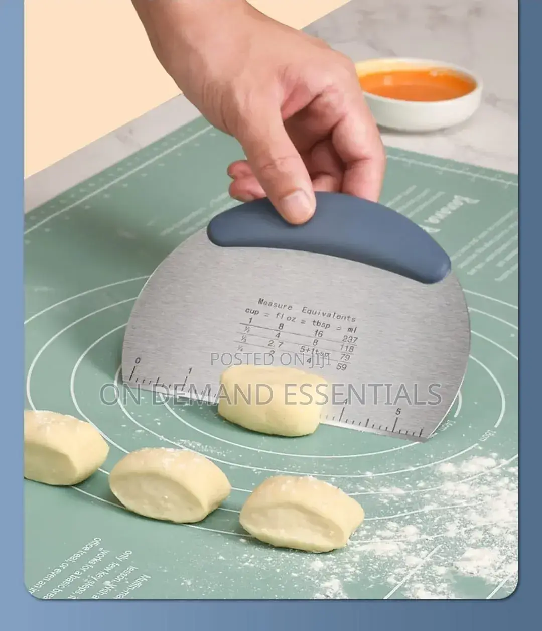Pro Dough Pastry Scraper/Cutter/Chopper Stainless Steel Mirror