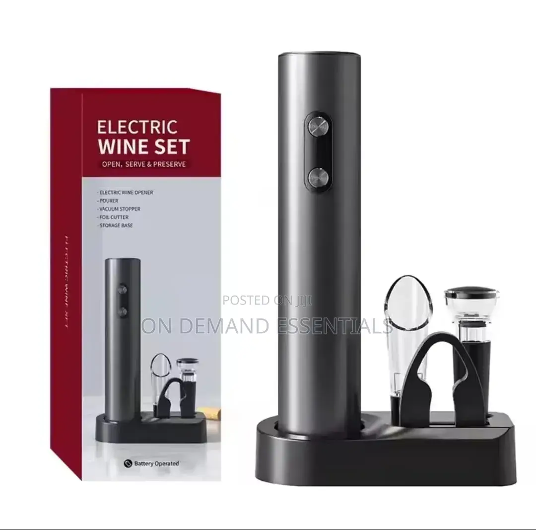 Electric Wine Opener Set With Stand
