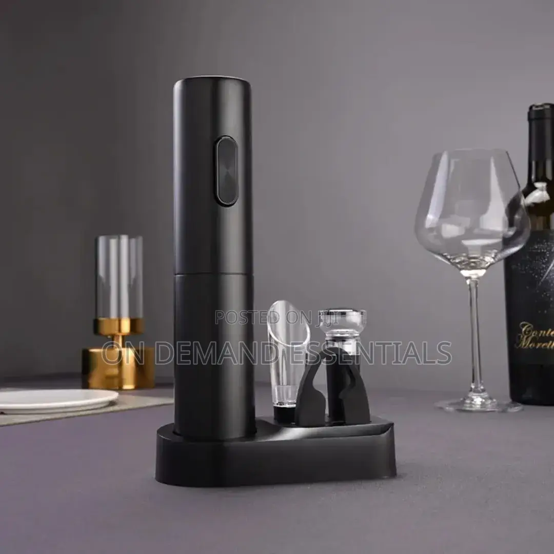 Electric Wine Opener Set With Stand