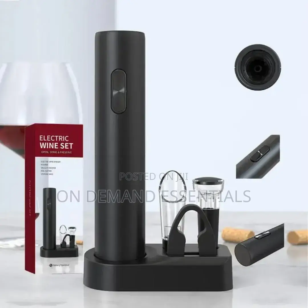 Electric Wine Opener Set With Stand