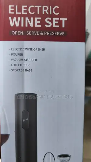 Electric Wine Opener Set With Stand