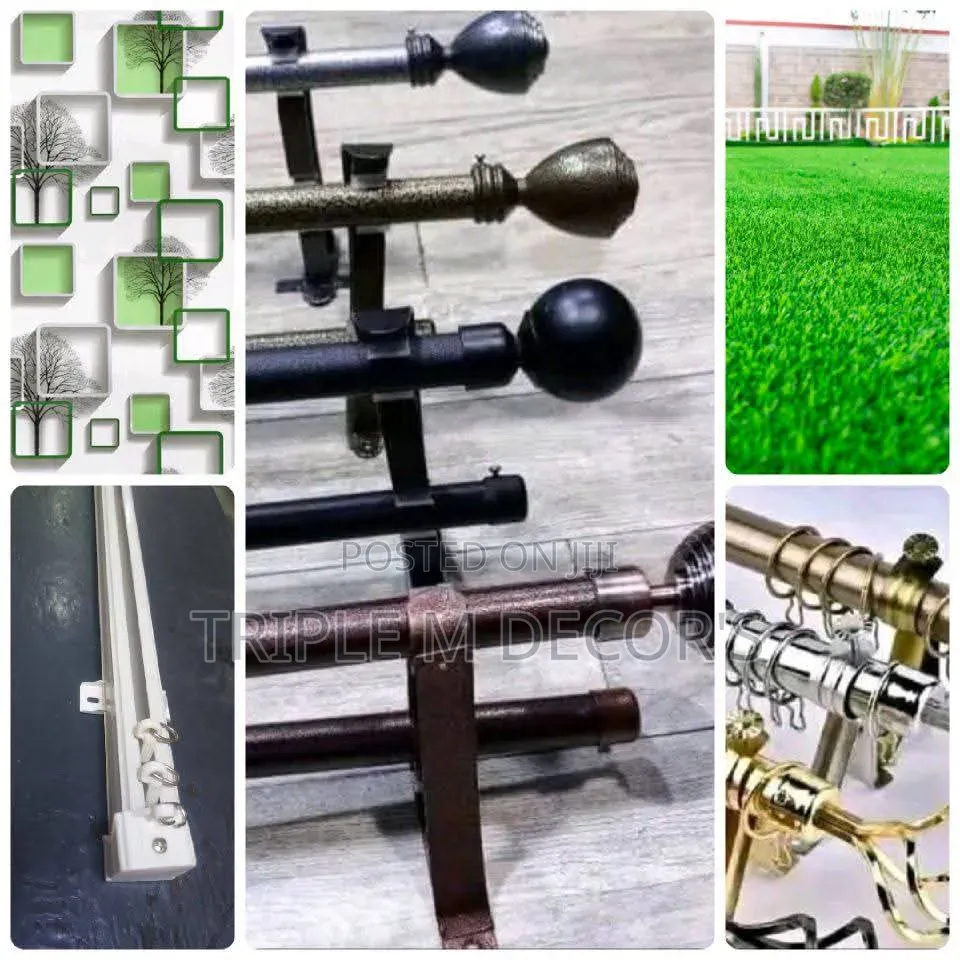 Modern Jua Kali Curtain Rods – Per Metre