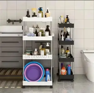 Multipurpose Storage Rack With Wheels. 4layer Vegetable/Bathroom