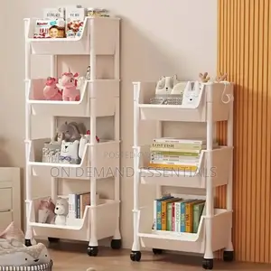 Restocked!! 4-Layer Trolley Bookshelf / Kitchen Storage Rack