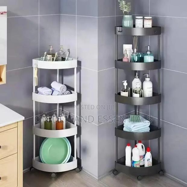 4 Tiers Corner Storage Rack Multi-Functional - thumbnail 2