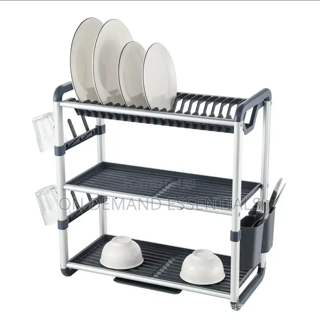 Premium Quality 3Tier Aluminium Dish Drainer