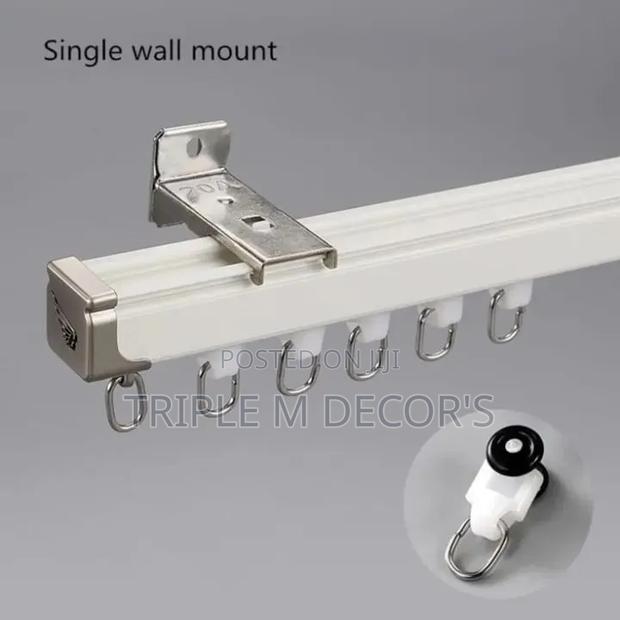 Affordable Comfortable Single Aluminium Curtains Rails - thumbnail 2