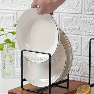 1pc Heavy-Duty Metal Dish Rack