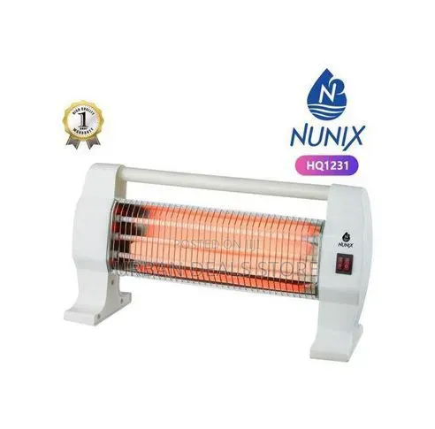 Nunix Electric Portable Quartz Room Heater – 3 Heat Control