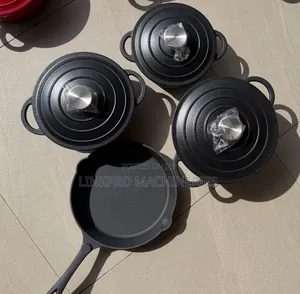 7pcs Enamel Cast Iron Cookware