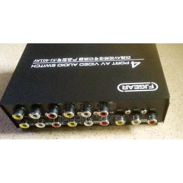 AV Audio-Video Selector 4 Input 1output - thumbnail 3
