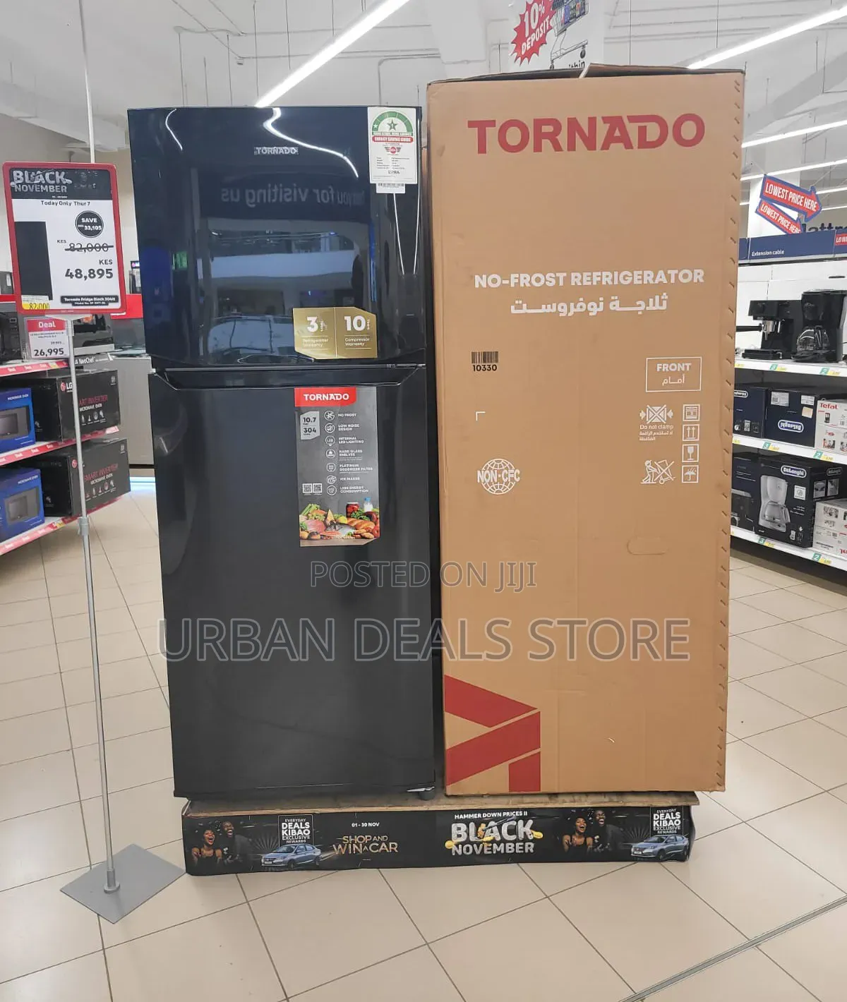 TORNADO 396L Inverter Refrigerator