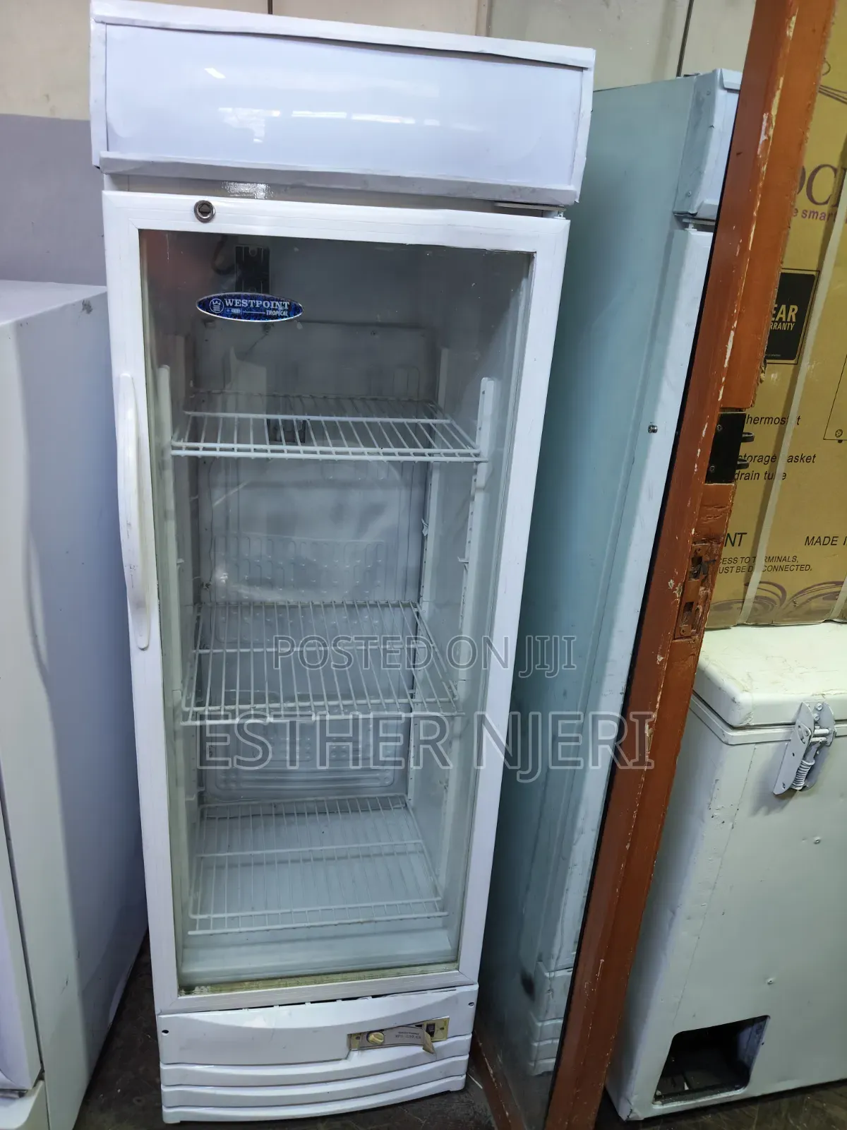 Pure White Display Counter Fridge 250litres