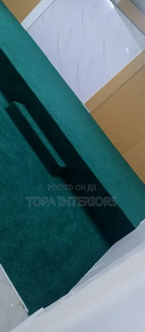 Thick Fluffy Green Church Wall to Wall Floor Carpets Installation