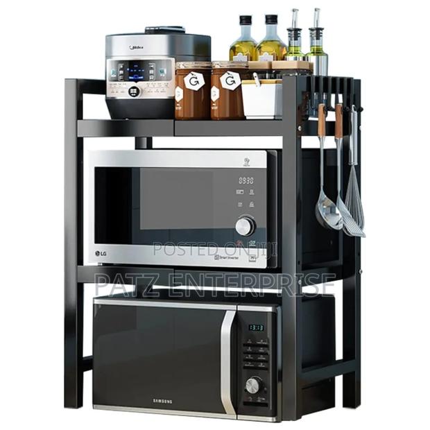 Two Tier Expandable Microwave Organizer