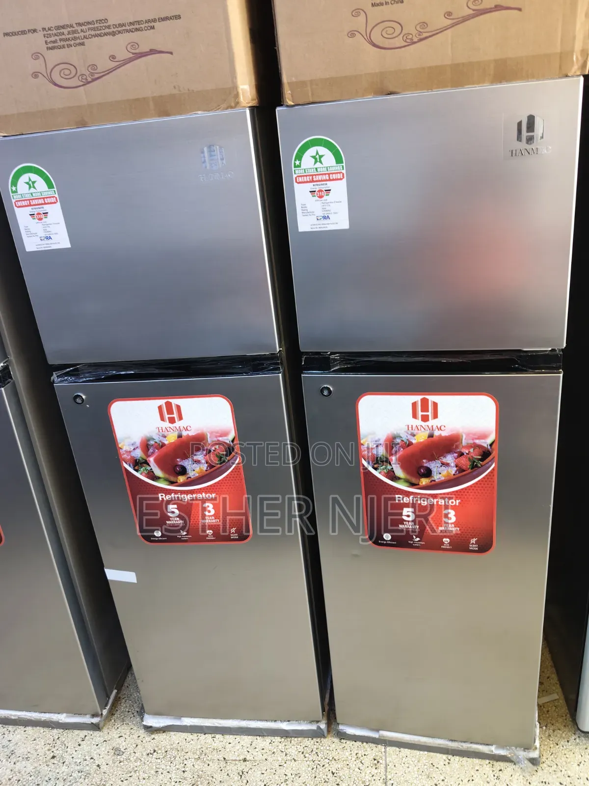 Brand New Hanmac Double Doors Fridge