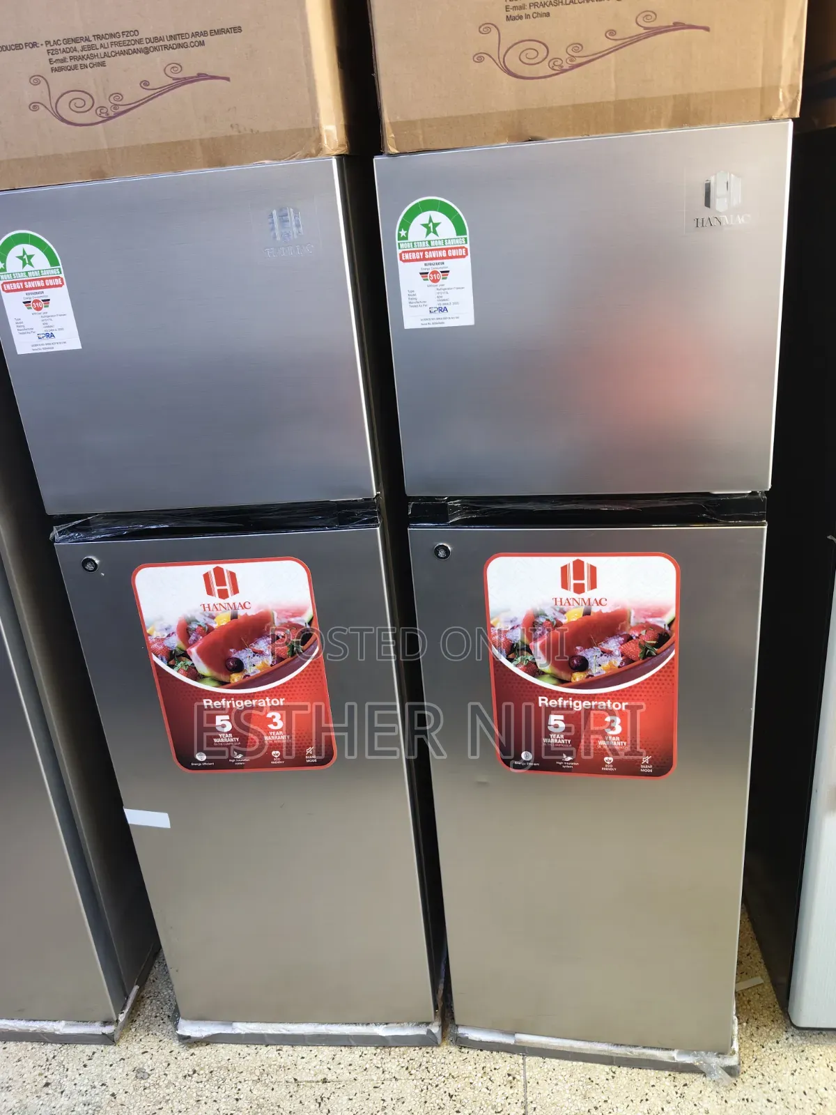 Brand New Hanmac Double Doors Fridge