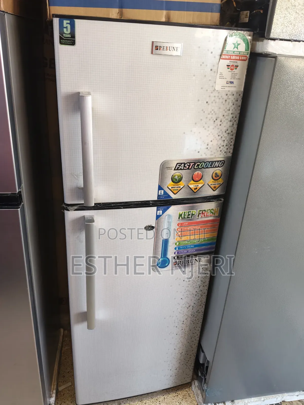 Rebune Double Door Fridge