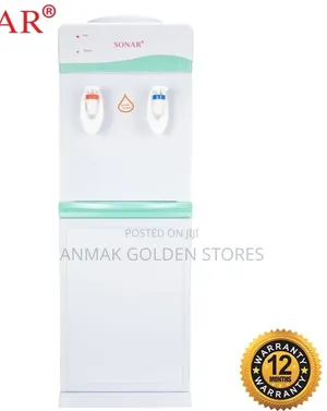 white Sonar A7 Hot and Normal Free Standing Water Dispenser