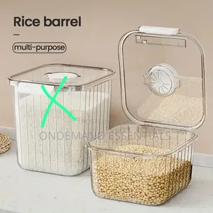 Acrylic Big Size Cereal Container
Clear With Airtight Lid