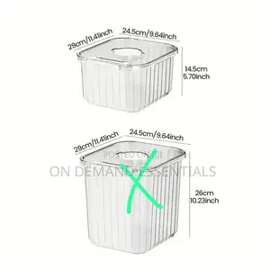 Acrylic Big Size Cereal Container
Clear With Airtight Lid