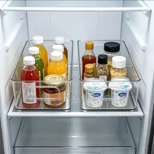 1pc Acrylic Fridge/Multipurpose Organizer
 Stackable
 Medium Size