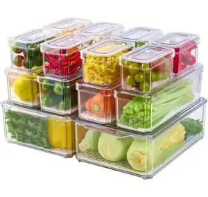 14pcs Stackable Fridge Storage Organizers