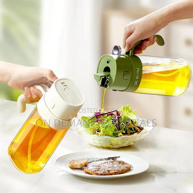 Glass 2 in 1 Oil Jar Capacity:550ml - thumbnail 2