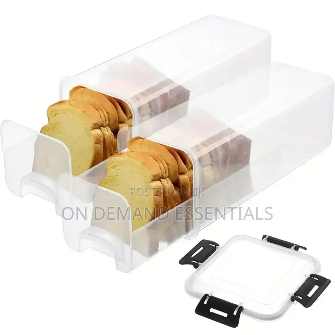 Bread Storage Container With a Tray and Airtight Lid