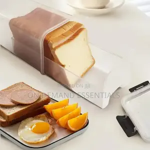 Bread Storage Container With a Tray and Airtight Lid