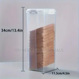 Bread Storage Container With a Tray and Airtight Lid