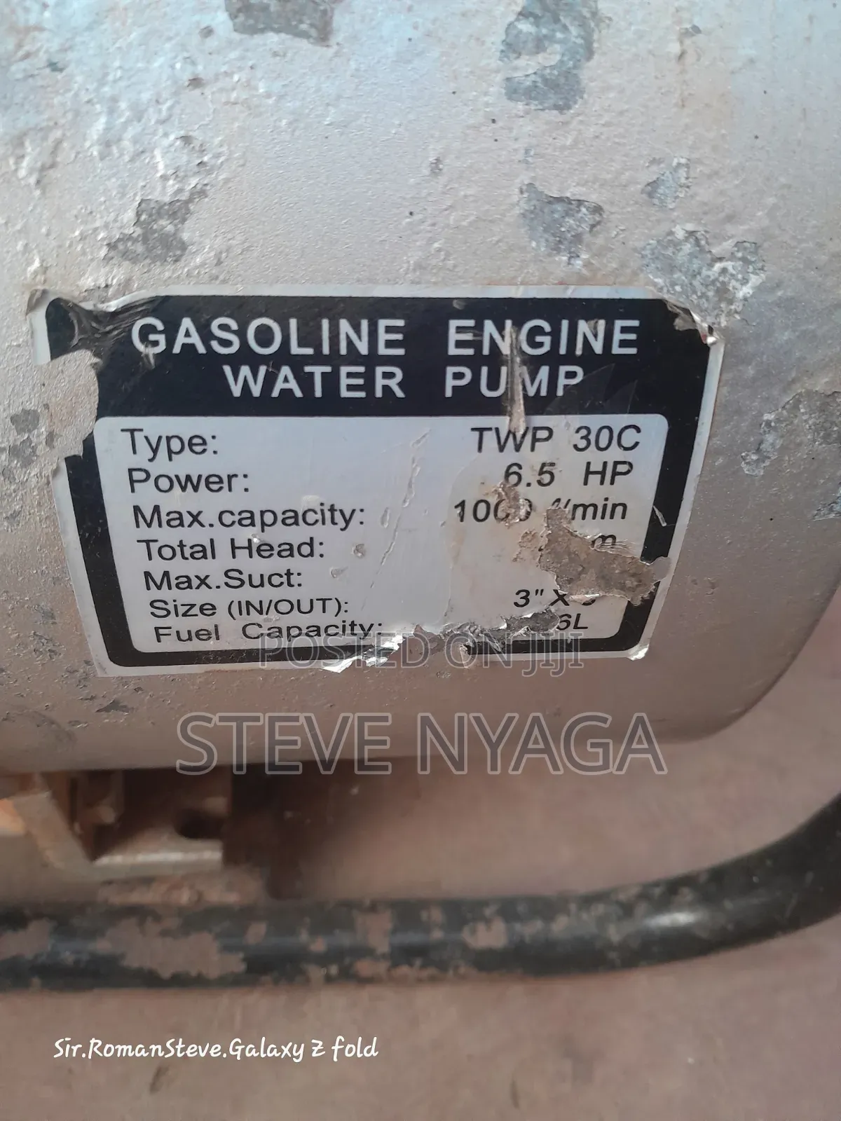 Gasoline Water Generator